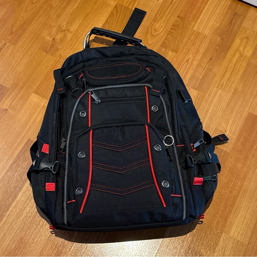 18.4" Laptop Backpack Anti-Theft Pocket, 55L Extra Large Gaming Laptops Backpack